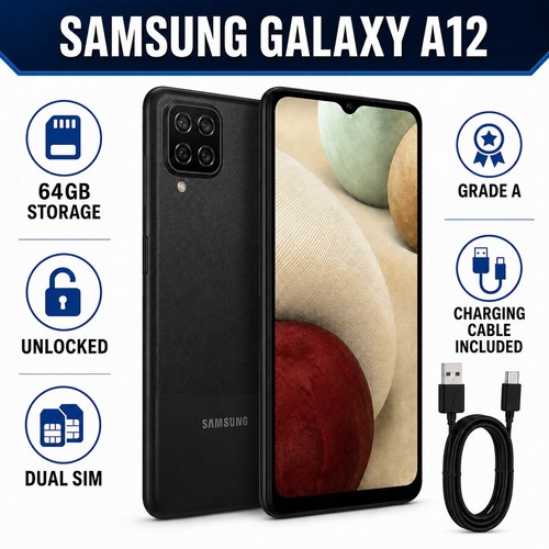 Samsung galaxy a12 64gb mobile - samsung,