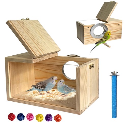 Transparent nesting box for
