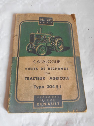 Vintage tractor renault type - tractor,