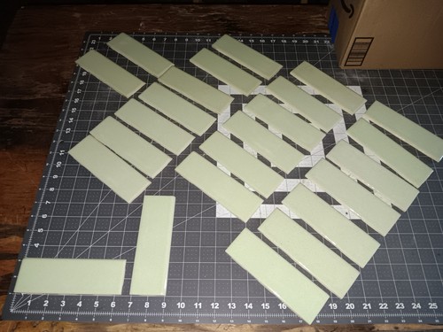 Pieces unused antique tile - 20,