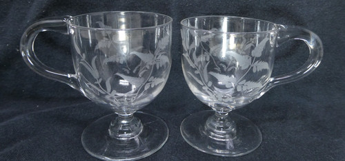 Etched glass custard - custard, /