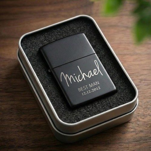 Personalized black lighter - personalized,