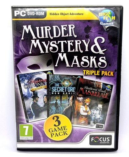 Murder mystery masks triple - mystery, &