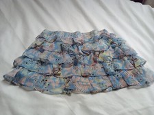 Pretty Girls Blue Rahrah Skirt With Butterfly Motif Size Small Uk 6-8
