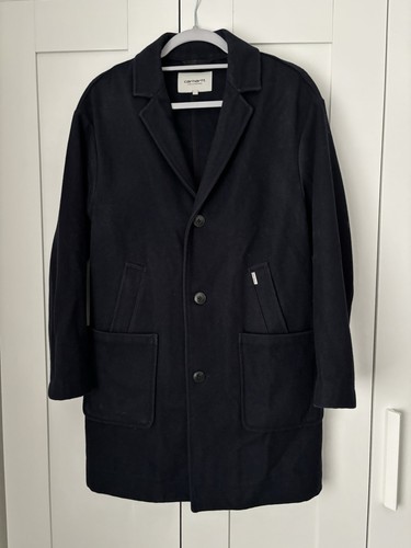 Carhartt black coat jacket - carhartt, xs