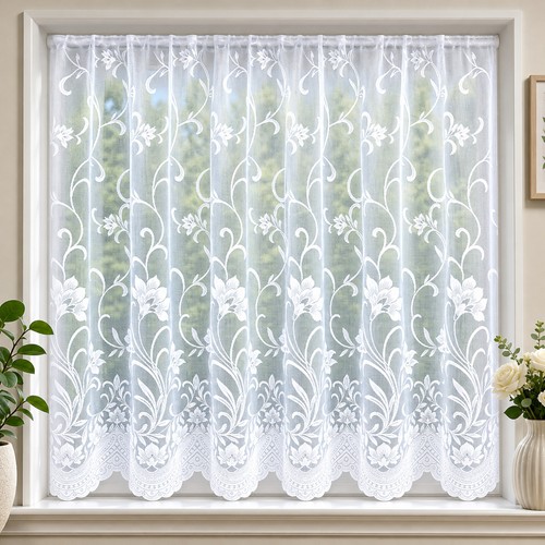 White floral leaf - floral, lace