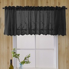Kitchen Cafe Curtain Lace Net Valance Window Sheer Voile Short Panel Home Decor