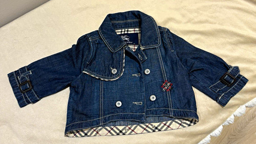 Burberry blue denim jacket - denim,