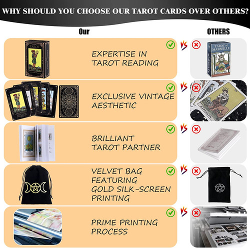 Tarot cards deck with - deck, guide