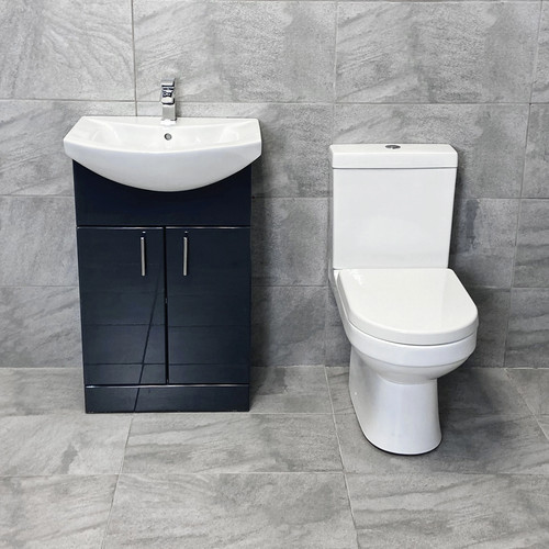 Cloakroom vanity suite dark - vanity,