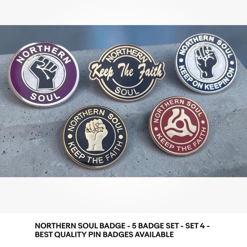 Northern soul pin badges - pin,