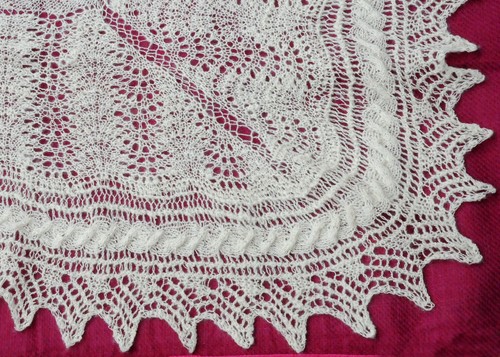 Handspun handknitted shetland - handknitted,