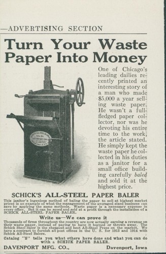 1913 turn waste paper - waste,