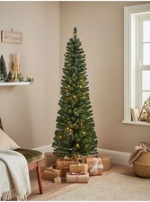 Green Slim Pre-Lit Christmas Tree 6FT - New Other