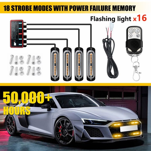 Kits amber led 18 mode - 18,