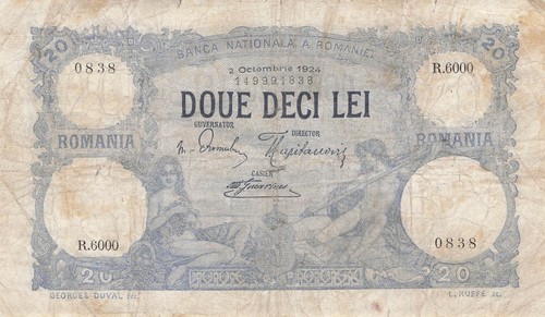 Romania lei 1924 - lei,