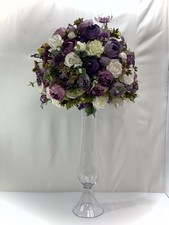 4 x  Glass Hurricane Candle Holder Flower Vases FOR SALE Perfect For Weddings 