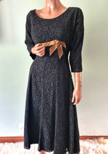 Vintage 1950s Black Lace