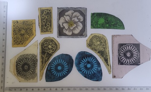 Stained glass church fragments - church,