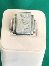 Vintage Silver Signet  Ring -