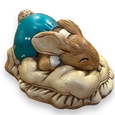 Vintage Pendelfin Dodger Rabbit Figurine Hand Painted Stonecraft Made in England