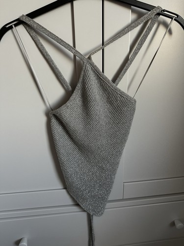 Zara silver sparkly woven - zara,