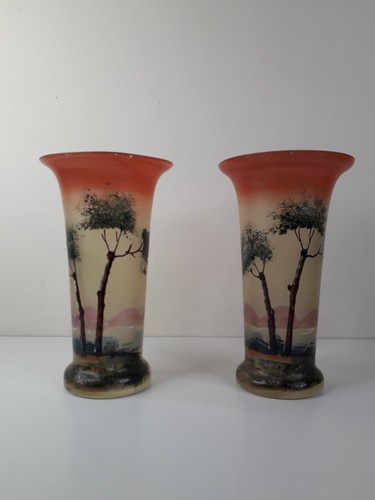Pair french lagras enamel - pair,