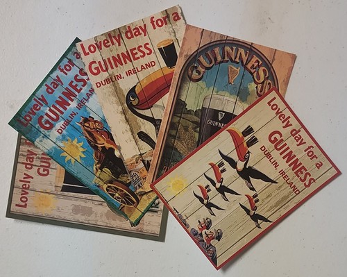 Guinness postcard lot 5 - lot,