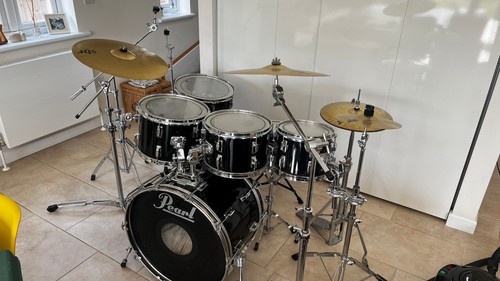 Black piece pearl - black, drum