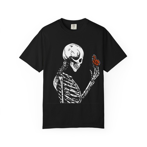 Skeleton holding butterfly - skeleton,