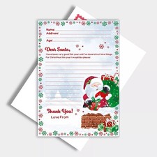 Letter To Santa with Envelope