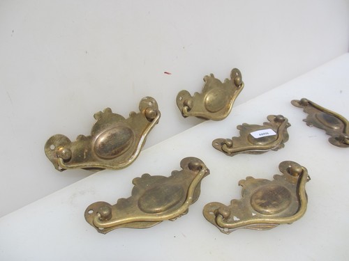 Antique brass drawer handles - brass,