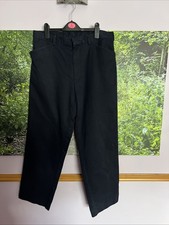MENS BHS NAVY TROUSERS SIZE
