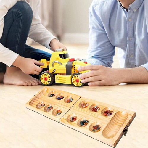 Wooden mancala board game - mancala, 2