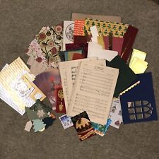 Bundle Of Xmas Crafting Paper - Vintage & New - Xmas Cards Or Scrapbooking