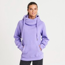 Women's Cross neck hoodie oversize 330 gsm with thumb holes NEW