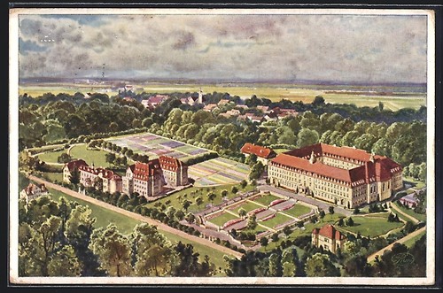 Postcard obersasbach view - of, obersasbach,