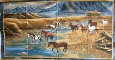 Horse Fabric Panel Pattern 36
