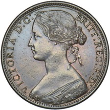 1867 Penny F53 AUNC