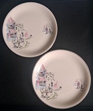 2 Vintage Alfred Meakin Montmartre Tea Plates
