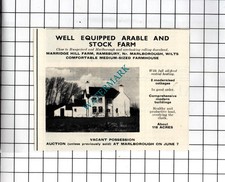 Marridge Hill Farm Ramsbury Wiltshire - 1967 SMALL House Advert