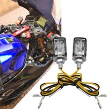 LED Motorcycle Mini Turn Signal Indicators Lights For Yamaha YZF R1 R3 R6 R125