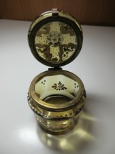 2" Antique Moser Hand Painted