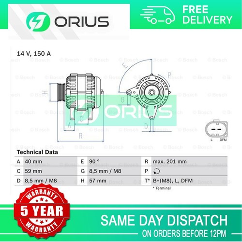 Alternator orius fits - alternator, vw