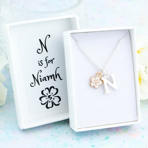 Flower girl necklace - girl,