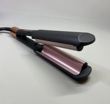 Mini 2 Barrel Ionic Wavy Hair Crimper Curling Iron Culer Wand For Deep Waves