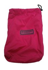 BURBERRY GOLF NYLON ACCESSORY BAG LIGHTWEIGHT PORTABLE  RED SPORT STORAGE 