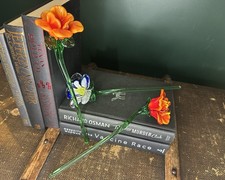 Beautiful Objects: A collection of colourful mouth blown glass flowers