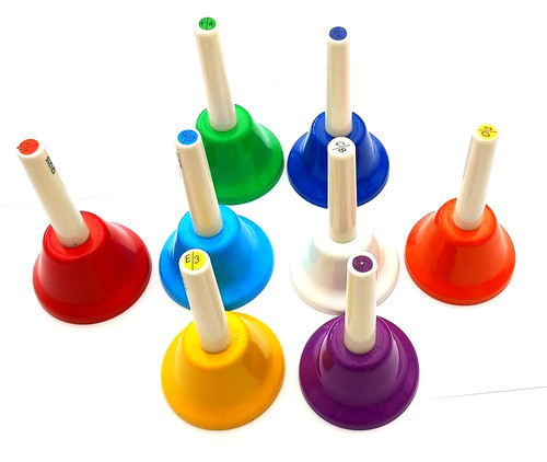 Set note hand bells 13cm - hand,