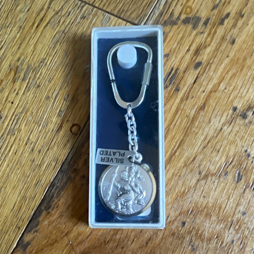 Silver plated christopher - st,